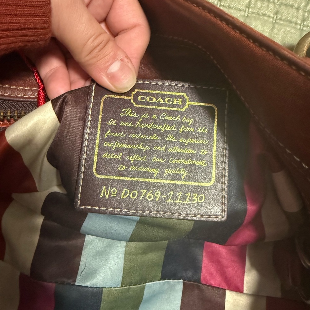 Vintage Coach Mandy Legacy 65th anniversary lining - Picture 5 of 8
